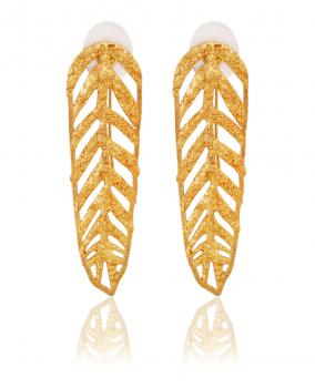 Handmade Nickel Free Gold Plated High Fashion Designer Ethnic Earring